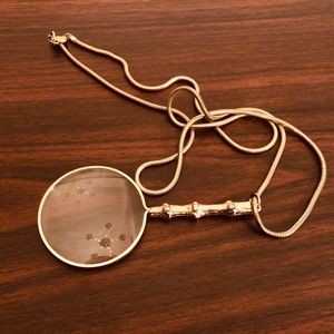 Vintage Accessocraft NYC Magnifying Glass Pendant